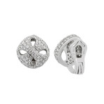 Damiani 18k White Gold Diamond Earrings II