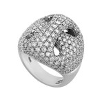 Damiani 18k White Gold Diamond Ring // Ring Size: 7