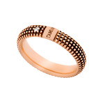 Damiani 18k Black Gold + 18k Rose Gold Diamond Ring // Ring Size: 7
