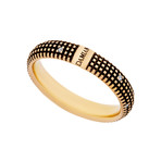 Damiani 18k Black Gold + 18k Rose Gold Diamond Ring I // Ring Size: 10