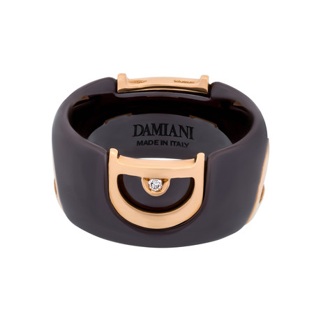 Damiani 18k Rose Gold Diamond Ring // Ring Size: 5.5