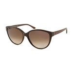 Tod's // Women's Cat Eye Sunglasses // Brown + Brown Gradient
