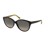 Tod's // Women's Cat Eye Sunglasses // Black + Gray Gradient