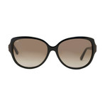 Tod's // Women's Large Square Sunglasses // Brown + Brown Gradient