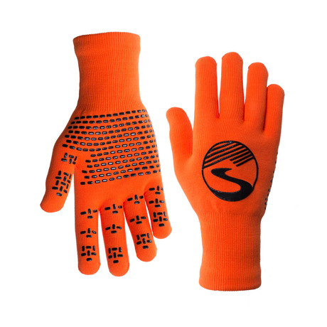 Knit Waterproof Gloves // Safety Orange (S)