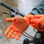 Knit Waterproof Gloves // Safety Orange (M)