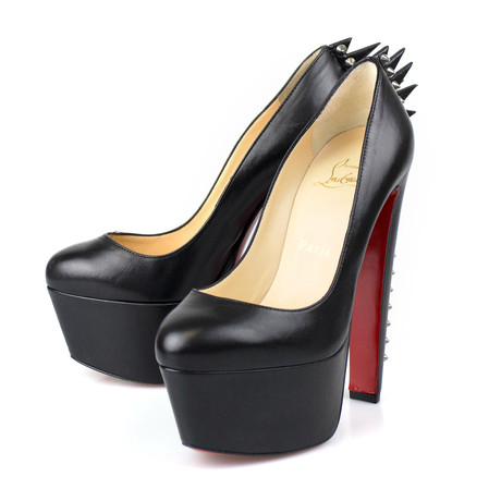 Women's Leather Electropump 160mm Heels // Black (Euro: 35.5)