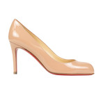 Women's // Simple 85mm Patent Leather Pumps // Nude (Euro: 40)