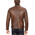 Classic Leather Jacket // Chestnut (2XL)