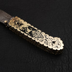 Damascus Liner Lock Folding Knife // 2695