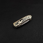 Damascus Liner Lock Folding Knife // 2695