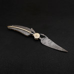 Damascus Folding Knife // 2698