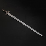 Damascus Skull King Sword // 9251