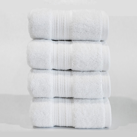 Alfred Sung Hotel Collection // Hand Towel // Set of 4 (Silver Sconce)