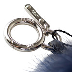 Fendi // Bag Bugs Mink + Fox Fur Bag Charm // Dark Blue