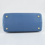 Fendi // Cerulean Leather Petite 2Jours Tote Bag // Blue