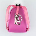 Fendi // Monster Vinyl + Leather Bag Bugs Backpack Charm Keychain // Pink