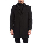 PLT8334 Overcoat // Patterned Black (L)