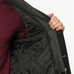 PLT8334 Overcoat // Patterned Black (XL)