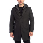 Venice Overcoat // Anthracite (X-Large)