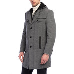 PLT8338 Overcoat // Patterned Grey (3XL)