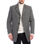 PLT8361 Overcoat // Patterned Grey (2XL)