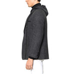 K7534 Overcoat // Patterned Anthracite (XL)