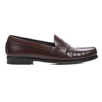 Norfolk Slip-On Leather Loafers // Burgundy (US: 6)
