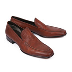Slip-On Leather Loafers // Brown (US: 6)