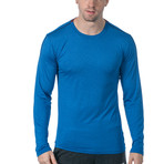 Everyday Long-Sleeve Fitness Tech T // Blue (S)
