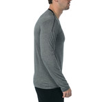 Everyday Long Sleeve Fitness Tech T // Gray (XL)