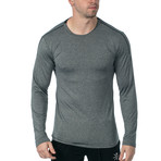 Everyday Long Sleeve Fitness Tech T // Gray (S)