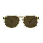 Gant // Rectangle Sunglasses // Crystal Amber + Brown