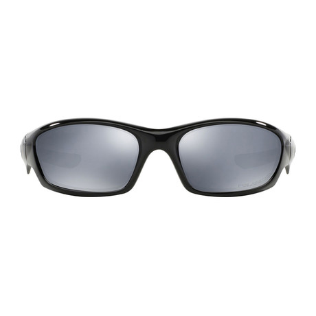 Oakley // Straight Jacket Black Iridium Polarized Sunglasses // Polished Black + Black Iridium