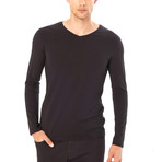 Dashiell Long Sleeve Shirt // Black (L)