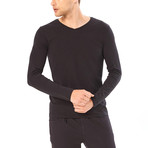 Dashiell Long Sleeve Shirt // Black (S)