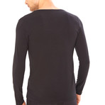 Dashiell Long Sleeve Shirt // Black (S)