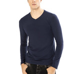 Dashiell Long Sleeve Shirt // Navy Blue (XL)