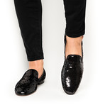 Harley Paillettes Slippers // Black (Euro: 39)