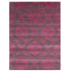 Damask Collection // Handcrafted Vibrant Wool + Art Silk Rug