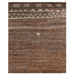 Marrakesh Collection // Contemporary Shag Wool Berber Rug II