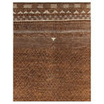 Marrakesh Collection // Contemporary Shag Wool Berber Rug I