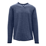 Kearney Long Sleeve Sweater // Navy + Cool Gray (M)