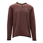 Kearney Long Sleeve Sweater // Terracotta + Silk White (M)