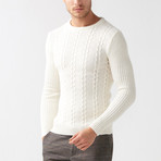 Jarod Tricot Sweater // Ecru (L)