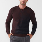 Roscoe Tricot Sweater // Claret Red (2XL)