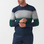 Dex Tricot Sweater // Dark Blue-Green (L)