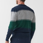 Dex Tricot Sweater // Dark Blue-Green (L)