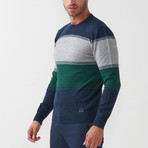 Dex Tricot Sweater // Dark Blue-Green (XL)