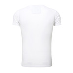 Skull T-Shirt // White + Black (XL)